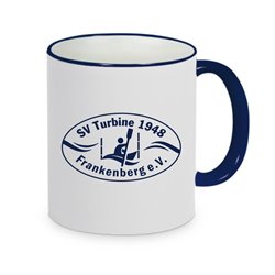 Turbine Frankenberg KANU  Tasse weiss/blau