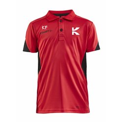 Kinder-Fit Funktions-Poloshirt Kids rot