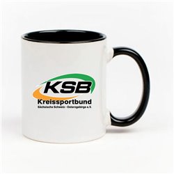 KSB SOE Tasse schwarz/weiss