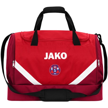 BSW Lausitz Junior Sporttasche mit Bodenfach rot/weinrot