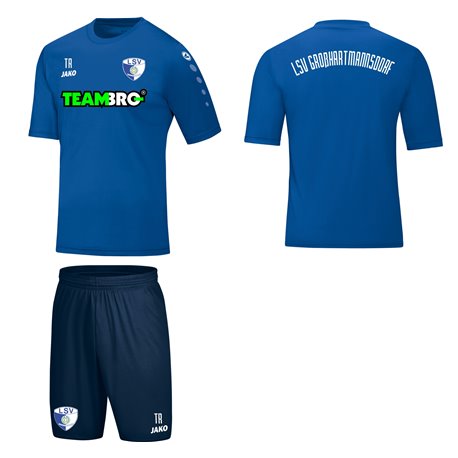 LSV Großhartmannsdorf Kinder Trainingset Small blau/schwarz