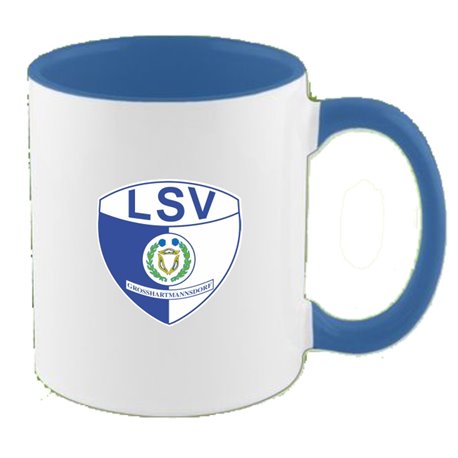 LSV Großhartmannsdorf  Tasse blau/weiss