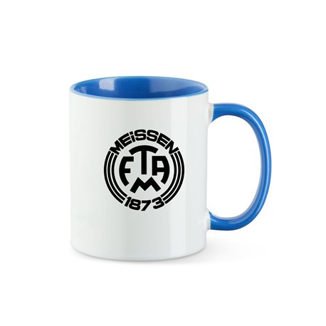 TV 1873 Meißen  Tasse blau/weiss