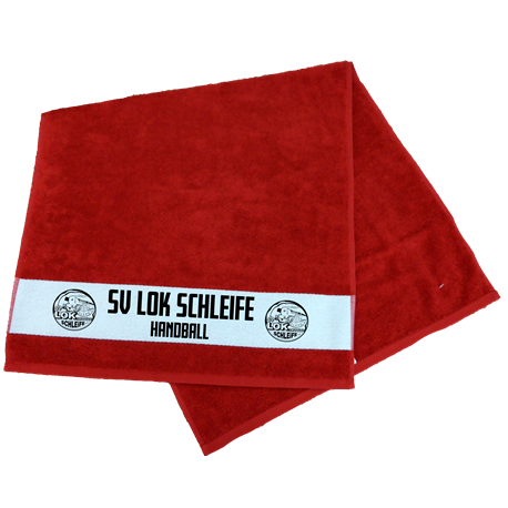 SV Lok Schleife  Handtuch rot