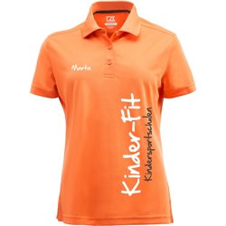 Kinder-Fit Damen Poloshirt für Trainer orange