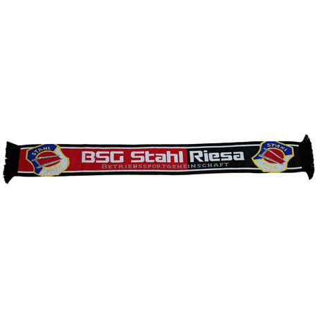 Strickschal BSG STAHL RIESA rot/schwarz 2016