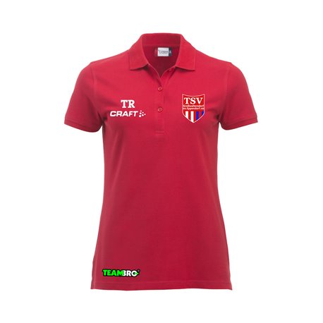 TSV Großwaltersdorf Poloshirt Damen rot