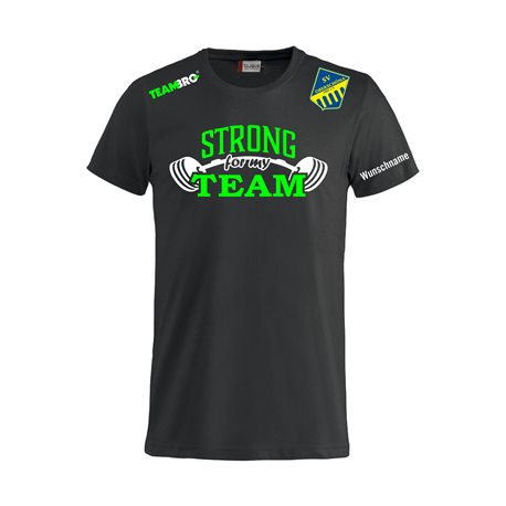 SV Oberschöna Fanshirt STRONG FOR MY TEAM Unisex schwarz